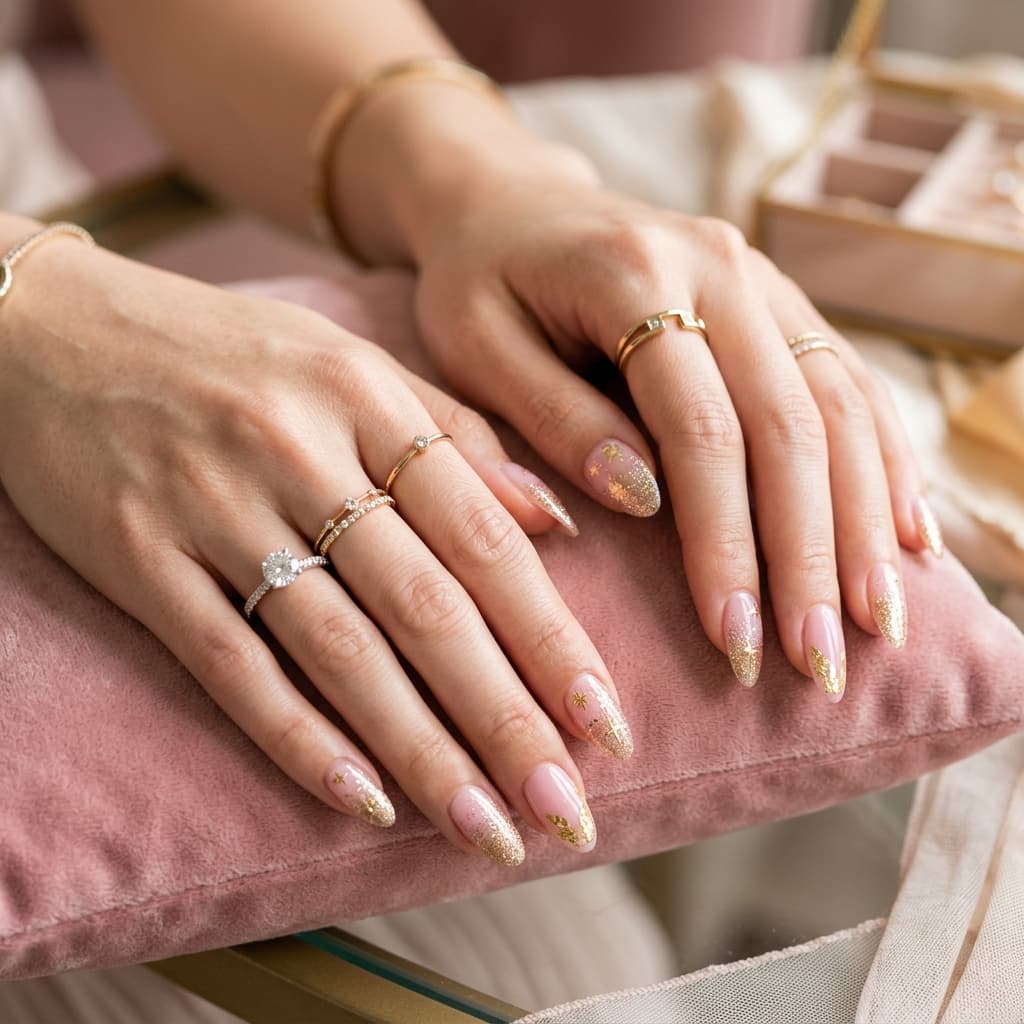 Glittering Nail Art