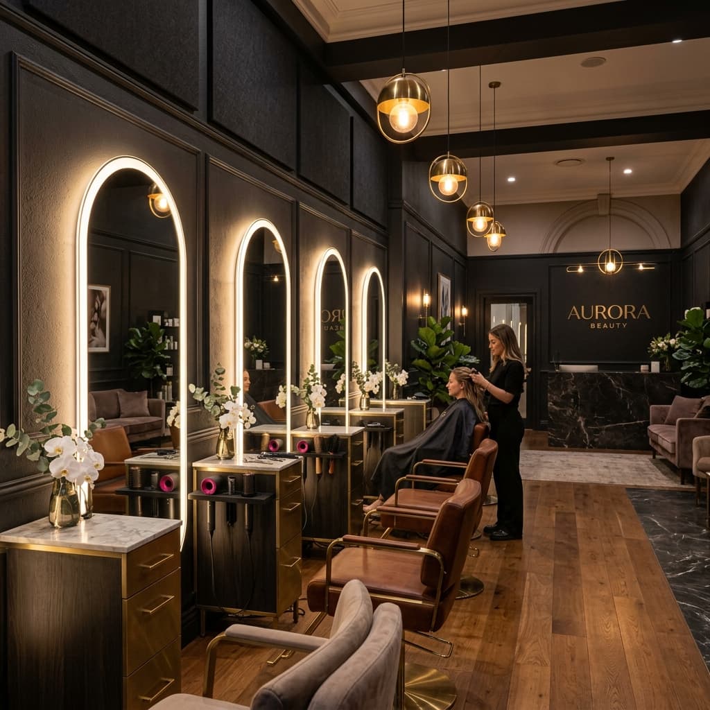 The Glam Up Studio Beauty Salon Interior